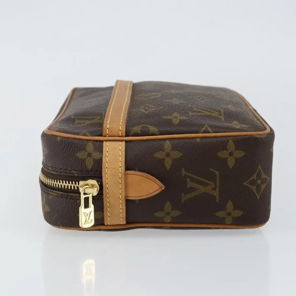 Louis Vuitton Monogram Compiegne 23 Clutch Bag Brown